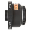 Ermöglicht den schnellen Wechsel des Montagesystems zwischen UMS-kompatiblen Adaptern vor Ort. IBE Optics UMS > Micro 4/3 Mount Adapter, Seitenansicht mit UMS-MFT-Beschriftung.