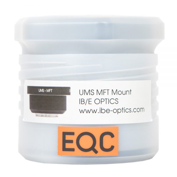 IBE Optics UMS > Micro 4/3 Mount Adapter in der durchsichtigen Originalverpackung.