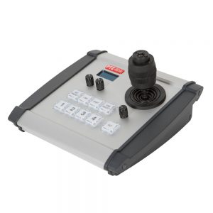 PTZ-link Universal PTZ Steuerung mit Joystick und nummerierten Tasten zur Steuerung von bis zu acht Kameras.