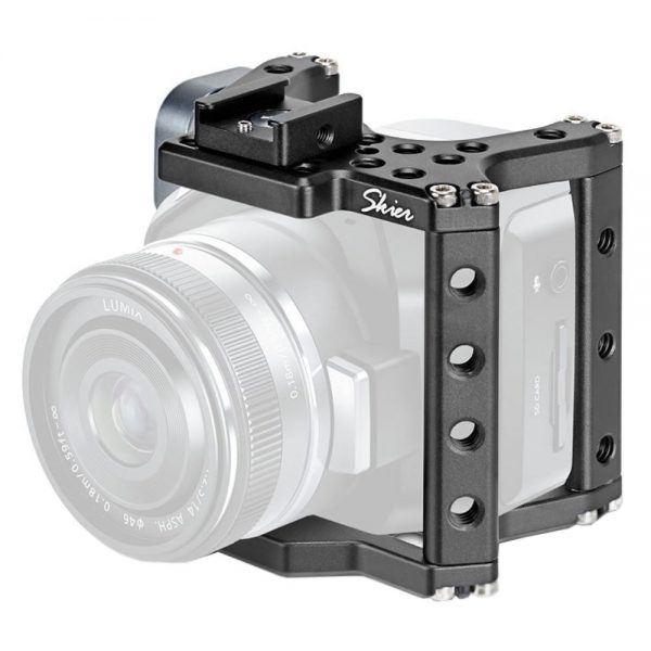Skier LiteCage Kamerakäfig für Blackmagic Micro Cinema und Micro Studio Kamera mit abnehmbarem HDMI-Lockport.