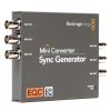 Erzeugt ein Referenzsignal in Tri-Sync oder Black Burst und gibt es über sechs BNC-Ausgänge parallel aus. Blackmagic Design Mini Converter Sync Generator Sync-Generator mit sechs BNC-Ausgängen für Tri-Sync oder Black Burst.