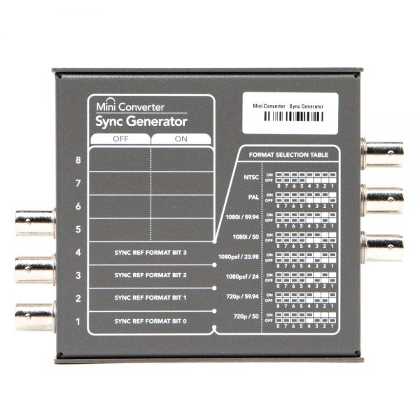 Blackmagic Design Mini Converter Sync Generator Sync-Generator mit sechs BNC-Ausgängen für Tri-Sync oder Black Burst.