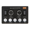 Kabelgebundener FIZ-Controller für Blackmagic Micro Cinema und Micro Studio 4K, inklusive Breakout-Box für Fremdstrom. CGPro Remote Kontrollbox für Blackmagic Micro Cameras mit fünf Tasten für ISO, WB, Autofokus und REC.