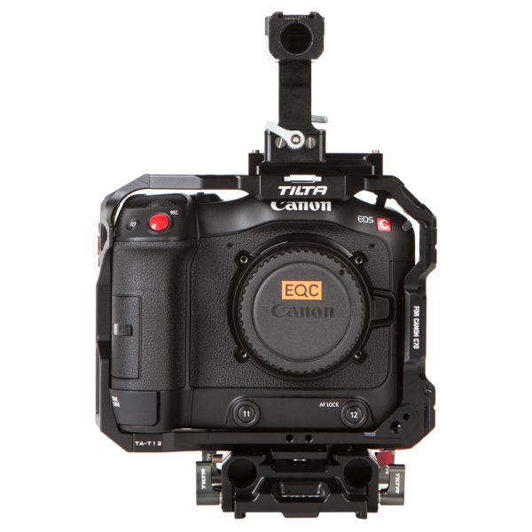 Canon EOS C70 Cine-Kamera mit Super-35-Dual-Gain-Sensor und eingebauten ND-Filtern bis 10 Stops.