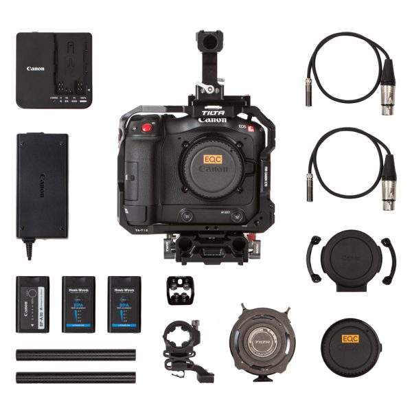 Canon EOS C70 Cine-Kamera mit Super-35-Dual-Gain-Sensor und eingebauten ND-Filtern bis 10 Stops.