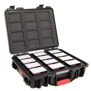 Aputure MC 12-Lampen-Set mit RGBWW-Mini-LEDs und 95 Prozent BT.2020-Farbraumabdeckung für Sidus-Link-Steuerung.