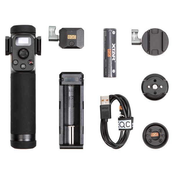 Tilta Fernbedienungsgriff für den Ring Grip mit Fokusrad und Display zur drahtlosen Gimbal-Steuerung.