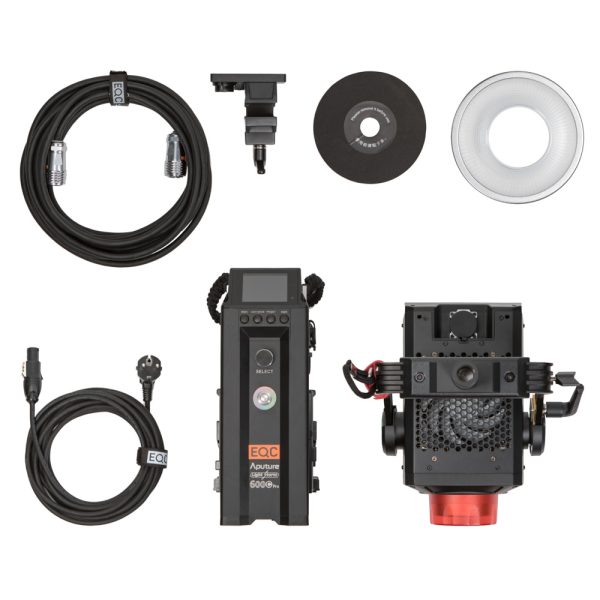 Aputure Light Storm LS 600c Pro RGBWW-LED-Scheinwerfer mit Farbtemperatur 2300 bis 10.000 K und Bowens-Anschluss.