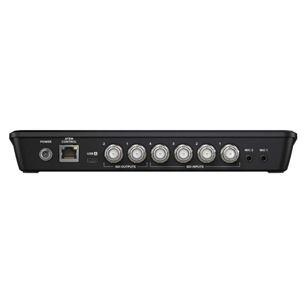 Blackmagic Design ATEM SDI Pro ISO HD Switcher mit vier 3G-SDI-Eingängen und Ethernet-Ausgang.