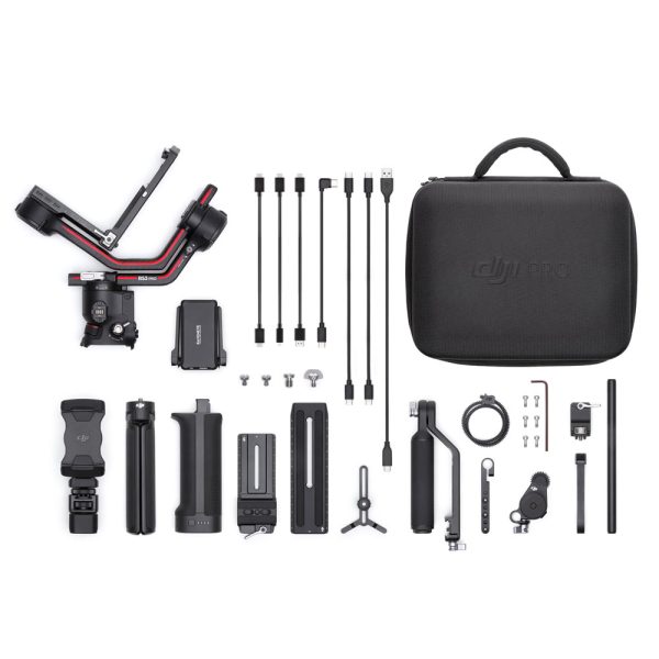 DJI Ronin RS3 Pro Combo Gimbal mit 4,5 kg Nutzlast und nur 1,5 kg Eigengewicht aus Kohlefaser.