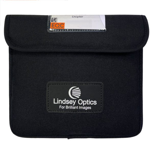 Lindsey Optics Tray-Diopter +1 für 4x5.65-Zoll-Mattboxen mit 138 mm rundem Objektivdurchmesser.