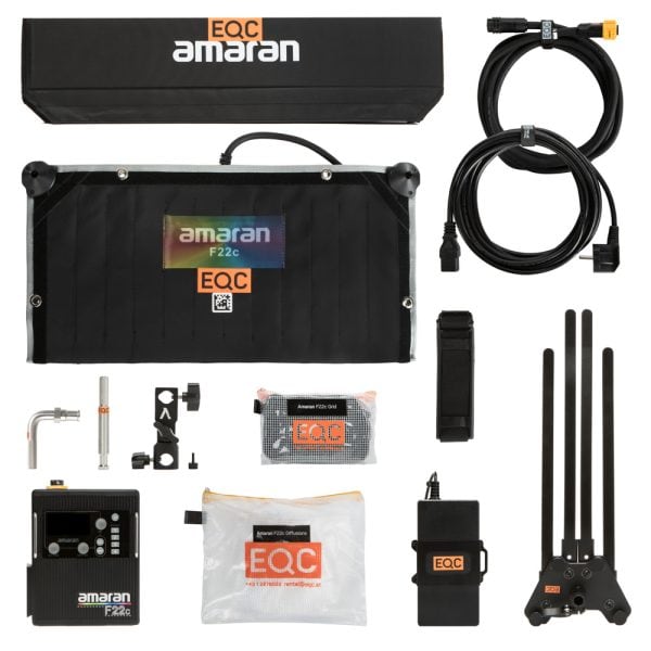 Amaran F22c RGBWW-LED-Panel mit 200 Watt Leistung und Farbtemperatur von 2500 bis 7500 Kelvin.