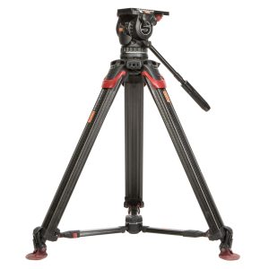 Das Sachtler aktiv12T mit Flowtech 100 MS Stativ trägt Kameras mit einer Nutzlast von 0 bis 14 Kilogramm.