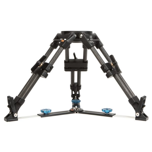 Schulz Baby-Stativ HD-C 150 aus Aluminium und Carbon mit 150-mm-Schale für schwere Kameraausrüstung.