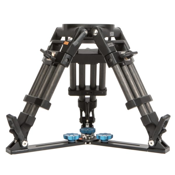 Schulz Baby-Stativ HD-C 150 aus Aluminium und Carbon mit 150-mm-Schale für schwere Kameraausrüstung.