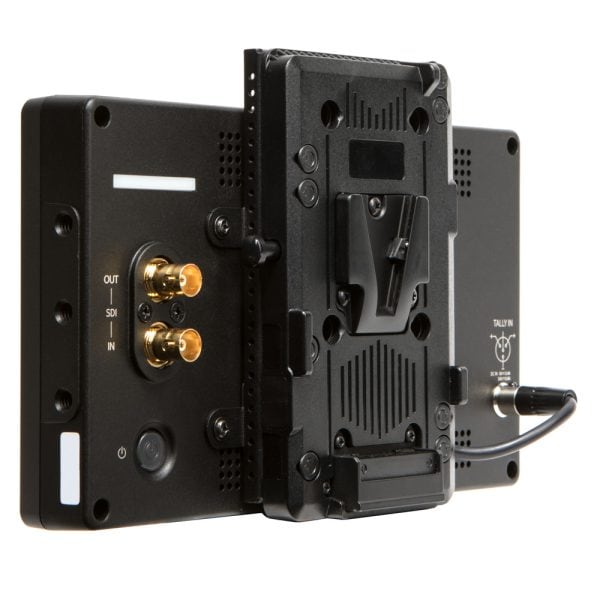 TVLogic F-7H MKII On-Camera-Monitor mit 7-Zoll-IPS-Display, 3600 cd/m² Helligkeit und belegbaren Touch-Tasten.