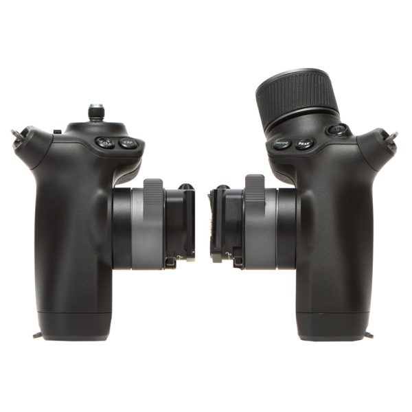 DJI Ronin 4D Hand Grips Combo, rechter und linker Handgriff mit elektromagnetisch gedämpftem Fokusrad.