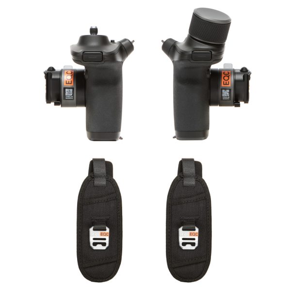 DJI Ronin 4D Hand Grips Combo, rechter und linker Handgriff mit elektromagnetisch gedämpftem Fokusrad.