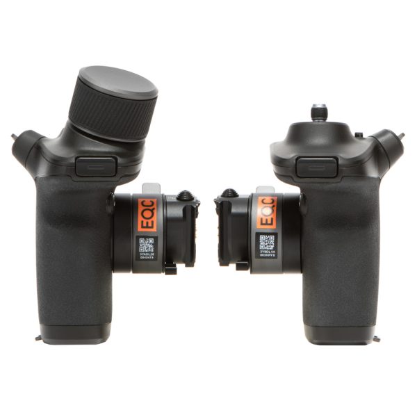DJI Ronin 4D Hand Grips Combo, rechter und linker Handgriff mit elektromagnetisch gedämpftem Fokusrad.