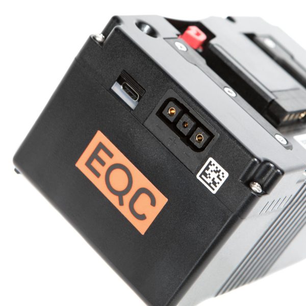 Bebob B290Cine B-Mount-Akku mit 285 Wh Kapazität, Twist-D-Tap-Ausgang und zusätzlichem USB-C-Port.