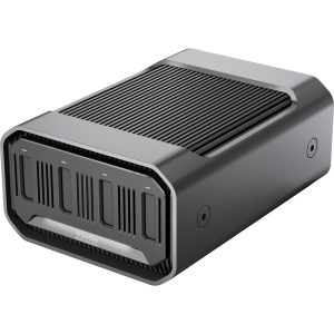 SanDisk Professional PRO-BLADE STATION mit vier Einschüben für PRO-BLADE SSD-Module.
