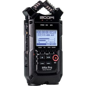Zoom H4n Pro Black Tonrekorder mit X/Y-Stereomikrofon und 24-Bit/96-kHz-Aufnahme.
