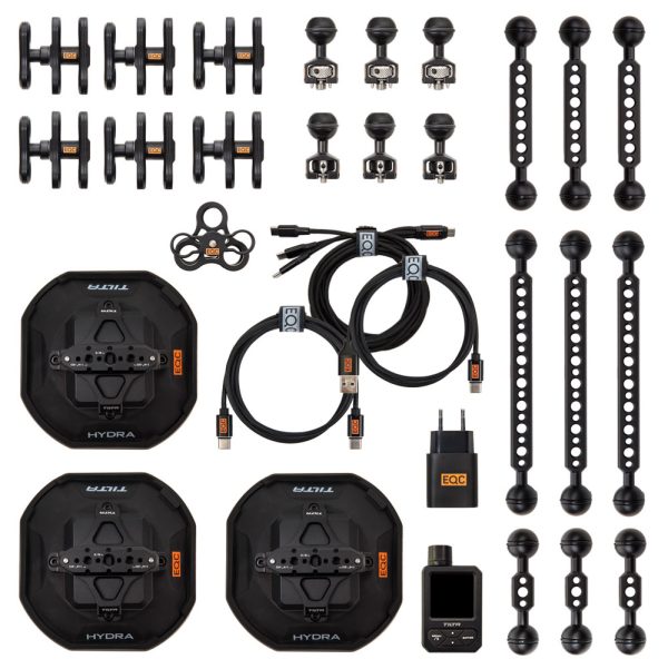 Tilta Hydra elektronisches Saugnapf-Set mit motorisierten Saugfüßen und bis zu 20 Kilogramm Traglast.