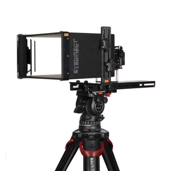 EyeDirect Mark II Spiegelsystem ermöglicht direkten Augenkontakt mit der Kamera beim Interview.