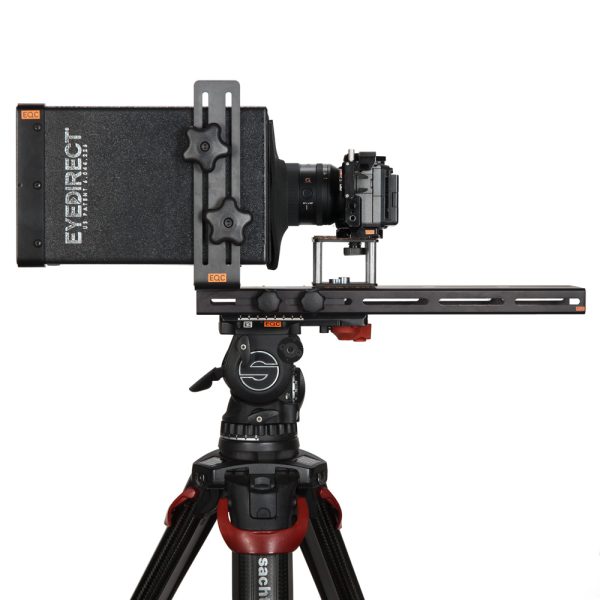 EyeDirect Mark II Spiegelsystem ermöglicht direkten Augenkontakt mit der Kamera beim Interview.