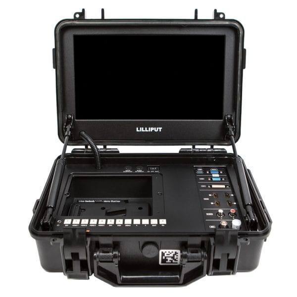 Lilliput BM120-4KS Flightcase-Monitor mit 3840 x 2160 Auflösung und bis zu 4K60 Bildwiedergabe.