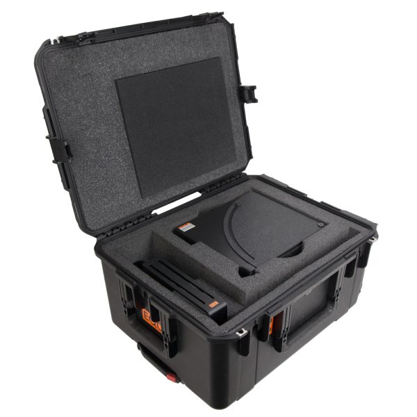 EyeDirect Mark II Spiegelsystem ermöglicht direkten Augenkontakt mit der Kamera beim Interview.