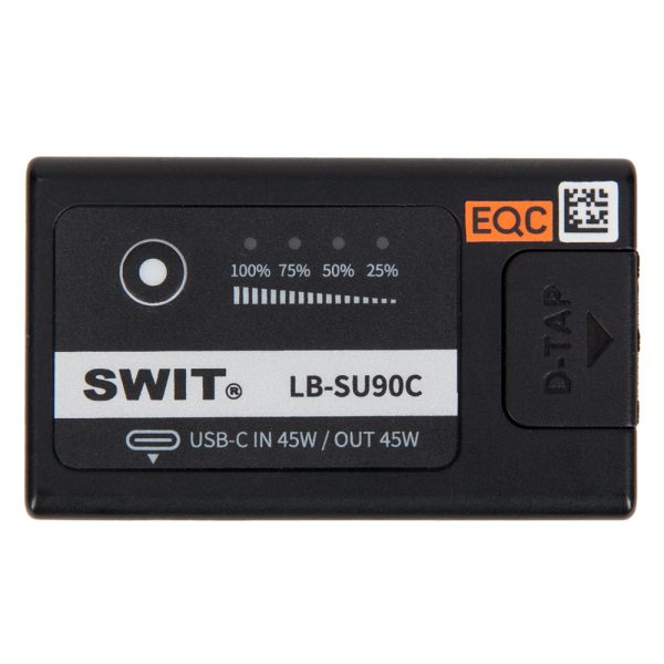 Swit LB-SU90C BP-U-Akku mit D-Tap-Ausgang und 45-Watt-USB-C-Ein-/Ausgang für Kamerazubehör.