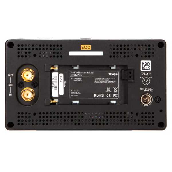 TVLogic F-5A On-Camera-Monitor mit 5,5-Zoll-IPS-Display, Full-HD-Auflösung und 3G-SDI- sowie HDMI-Anschlüssen.