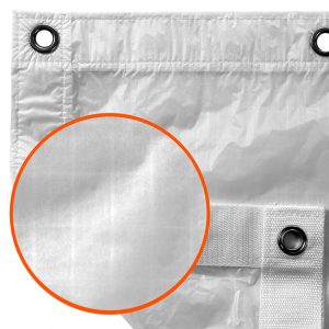 Diffusionstuch Grid Cloth Quarter White Silent für 6x6-Rahmen mit Lichtreduktion um rund 1 2/3 Blenden.