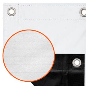 Ultrabounce Cloth Bespannung für 6x6-Rahmen mit weißer Reflexionsseite und schwarzer Absorptionsseite.