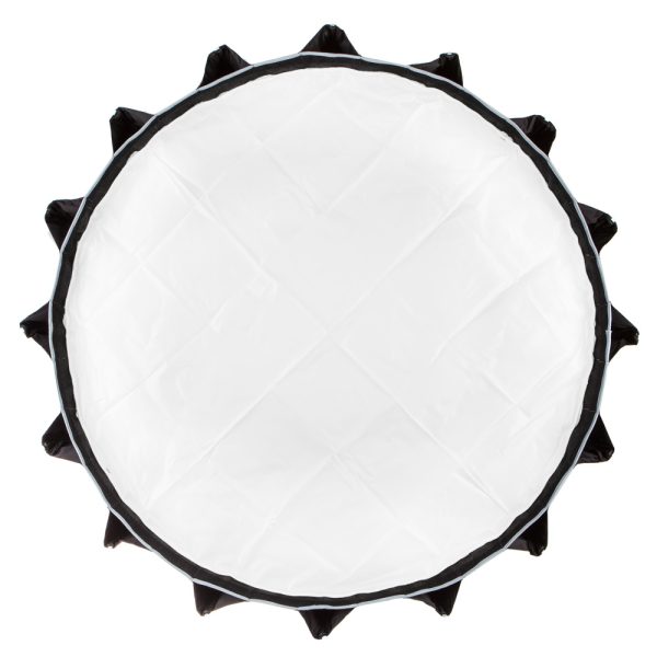 Aputure Light Dome III Softbox 90cm mit Frontdiffusor und Lichtverlust ab 1,5 Blenden.