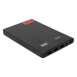 Anker Astro Pro2 USB-Powerbank mit 20.000 mAh, Ladestandsanzeige und drei USB-Ausgängen an der Vorderseite.