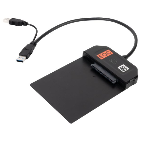 Atomos Docking-Station mit USB 3.0 und 2.0 überträgt Master-Caddy-Daten mit bis zu 5 Gbps auf den Rechner.