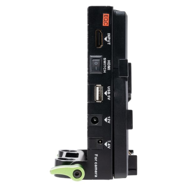 Lanparte VBP-01 von der anderen Seite mit HDMI-Eingang, HDMI-Schalter, USB-Buchse und 12-V-Ausgang.