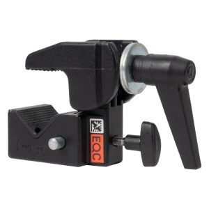 Manfrotto 035 Super Clamp mit gezahnten Klemmbacken, Spannhebel und Feststellschraube für Rohre und Kanten.
