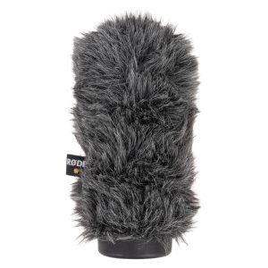 Rode 20cm Softie Windschutz aus grauem Kunstfell für Mikrofone mit 21 bis 22 mm Durchmesser.
