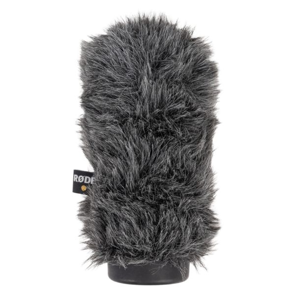 Rode 20cm Softie Windschutz aus grauem Kunstfell für Mikrofone mit 21 bis 22 mm Durchmesser.