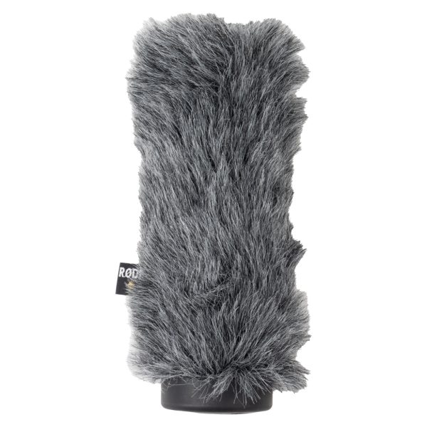 Rode 22cm Softie Windschutz aus grauem Kunstfell für Mikrofone mit 19 bis 20 mm Durchmesser.
