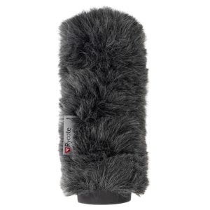 Rycote 18cm Classic-Softie Windschutz aus dunkelgrauem Kunstfell für Mikrofone mit 19 bis 22 mm.