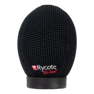 Rycote 5cm Super Softie 24/25 Windschutz aus schwarzem 3D-Tex-Gewebe für das Mikrofon Beyerdynamic MCE 72 PV.