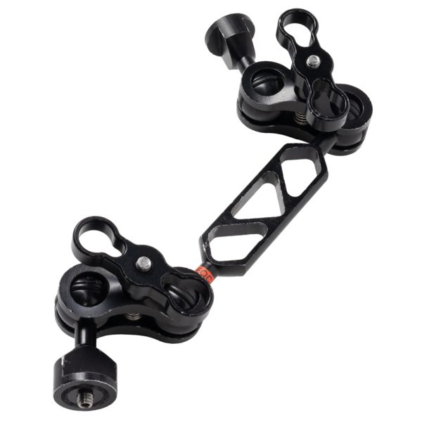 ULCS Friction Arm mit einem Segment, zwei Kugelklemmen mit Feststellknauf und 1/4-Zoll-Gewinde unten.
